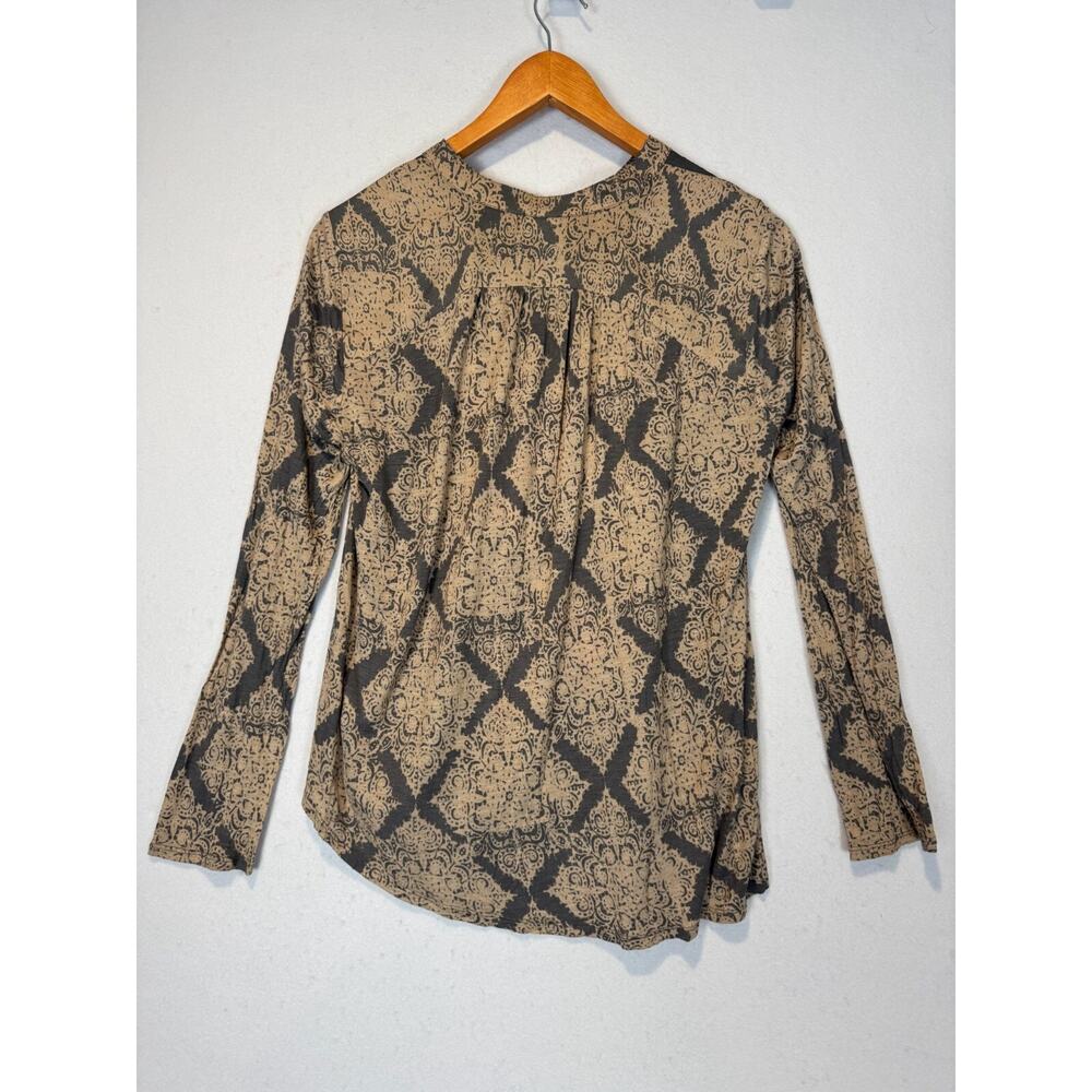 Anthropologie TINY Jardim Floral Blouse Top Rayon S Faux Wrap Romantic Bohemian - Picture 3 of 5
